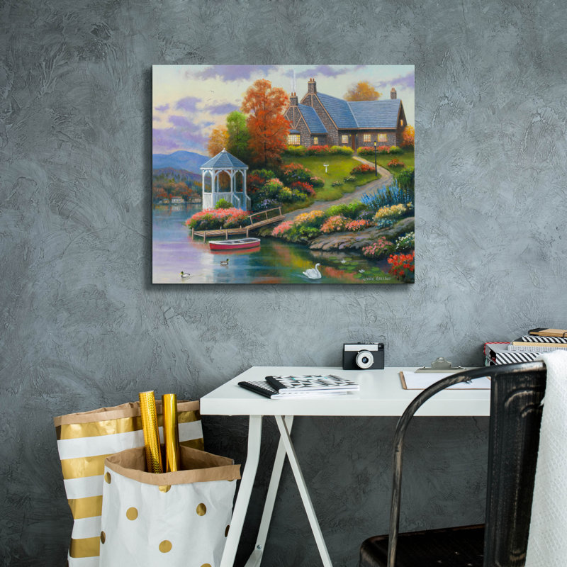 «Almost Autumn» par John Zaccheo, H 20 po x l 24 po x P 0,75 po