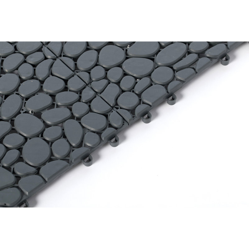 Carreau de plastique gris 12 po x 12 po
