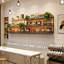 Wine Bottle & Glass Rack Black