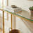 Mcchesney 28'' Glass Top Console Table