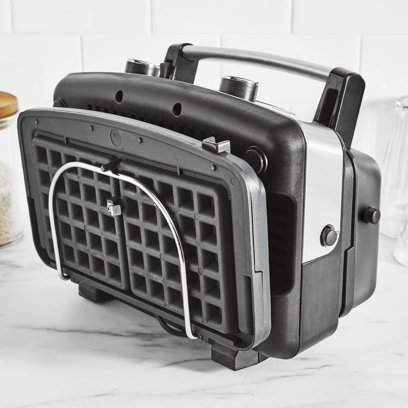 GreenPan Elite 2-Square Waffle Maker, Black