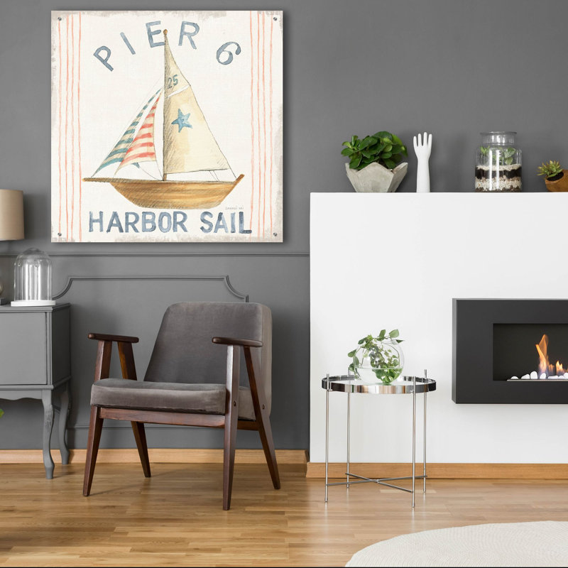  «Floursack Nautical Square 7» par Danhui Nai, art mural en verre acrylique, H 36 po x l 36 po x P 0,2 po