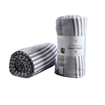 Serviettes de plage 100% coton biologique Sunset