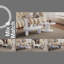 Table de bout Modern Cobblestone, 30 X 21 X 15 pouces, finition ultrabrillante-291839746