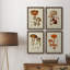 Mushroom Variétés I - Ensemble de 4 reproductions d'art sur toile encadrées-1152848761-1152848756