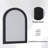 Arched Wooden Border Wall Mirror Decorative Mirror Waterproof Bathroom Mirror-27452637-27452579