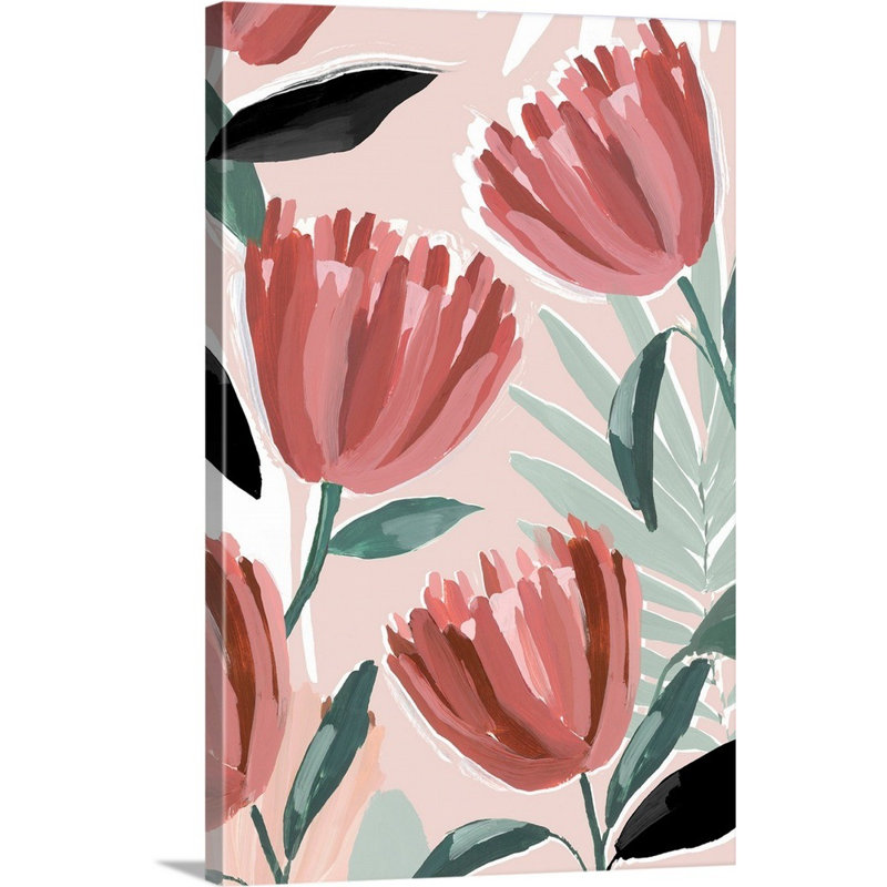 «Dreamy Petals II» par Isabelle Z - reproduction d'art, H 24 po x l 16 po x P 1,25 po, Toile tendue