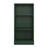 36" Green Solid Wood Adjustable Three Tier Library Bookcase