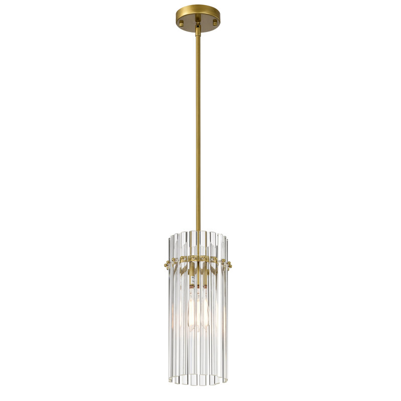 Mini-lustre suspendu en cristal de cristal 1 lumière Onstott