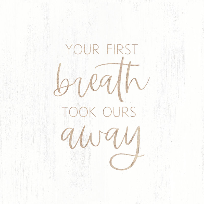 Your First Breath - Wrapped Canvas Print, 51cm H x 51cm W