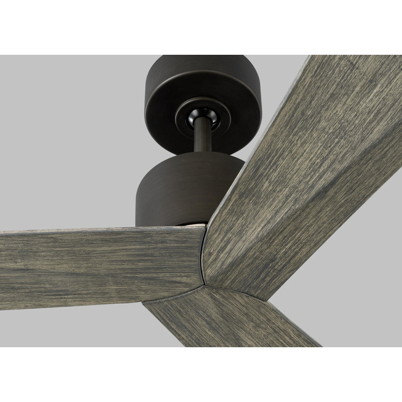 Mirage 60'' Ceiling Fan, Aged Pewter/Light Gray Weathered Oak, 52"