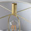 Lampe de table en marbre 13 x 13 x 26 po avec cadre en laiton