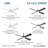 54" 4 - Blade LED Standard Ceiling Fan with Remote Control and Light Kit Included