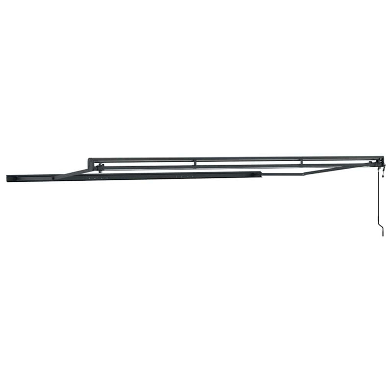 Brayden Studio Retractable Door / Window Awning, Anthracite, 500 cm W x 300 cm D