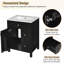 Meuble-lavabo de 24 po avec lavabo en céramique-815188438