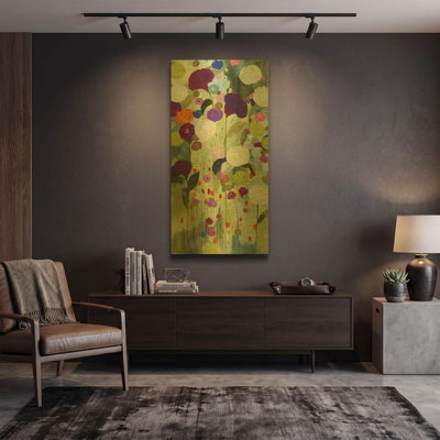'How Peace Feels' By Carrie Schmitt Gold Metal Wall Art, 24" x 48"
