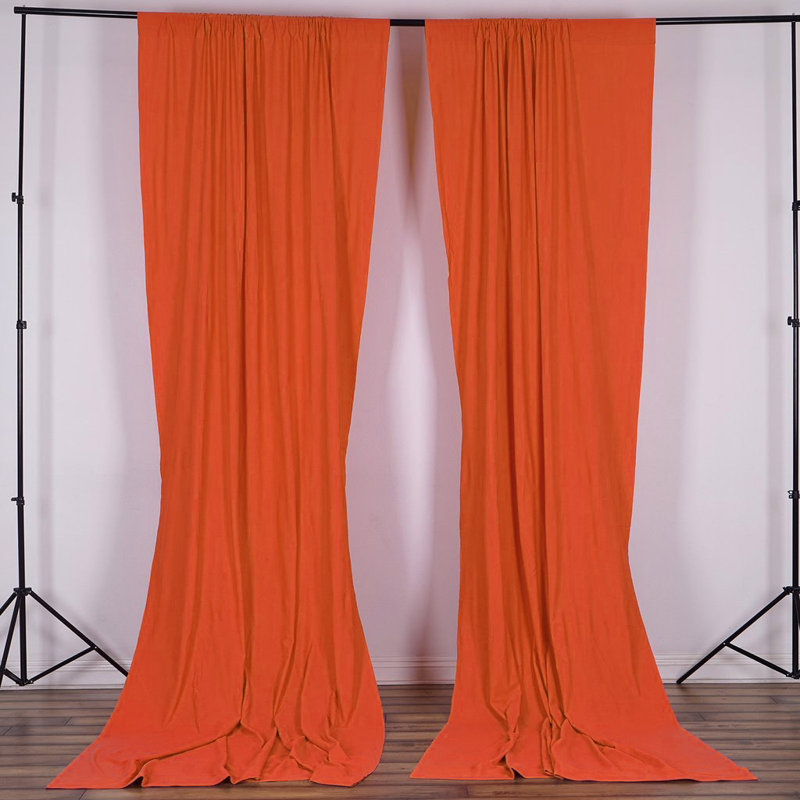 Panneau de rideau simple obscurcissant Antion, Orange, 56 po x 84 po
