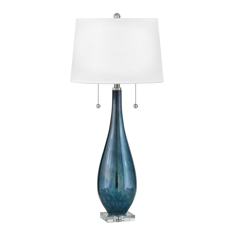 Lampe de table en verre