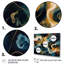 Encre liquide bleue et jaune avec encre liquide I - Marbre abstrait-88539041-88539042