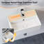Horow White Ceramic Cloakroom Basin 45 x 31 cm Compact Bathroom Sink