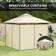 25 Ft. W x 25 Ft. D Metal Soft-top Gazebo