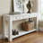 63"High-End Rustic Sofa Table With Drawers - Sturdy Craftsmanship, Hallway Storage Solution-1321536715