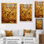 «Midnight Marigold Siral II - Abstract Collages», art mural-1928370558-1928370545