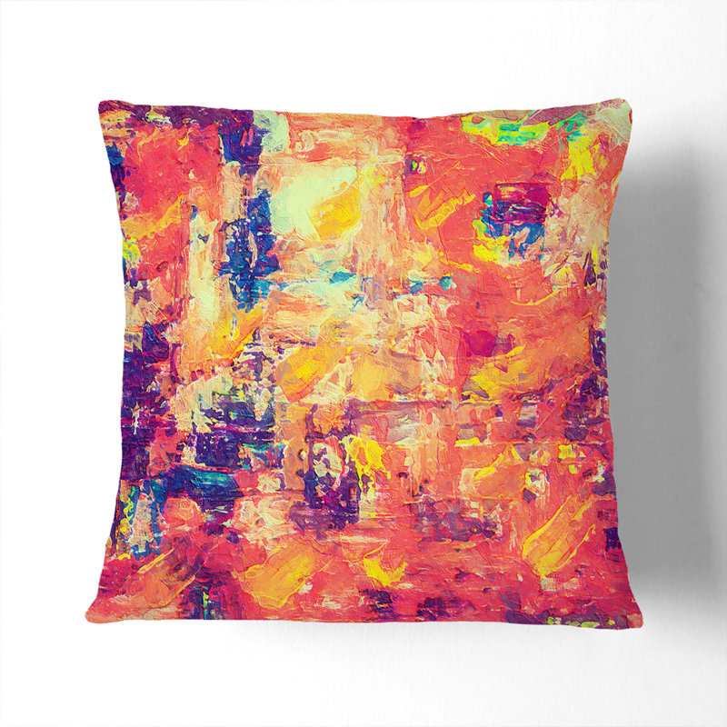 Abstract Square Throw Cushion, 55 x 55 cm