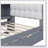Wood Platform Bed With Storage Shelves, Trundle, Charging Station And Upholstered Headboard-354266164-354266162