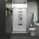 Whiston 48 In. x 74-7/8 In. Frameless Sliding Shower Door in Silver Frame Finish with Smooth/Clear Glass Texture