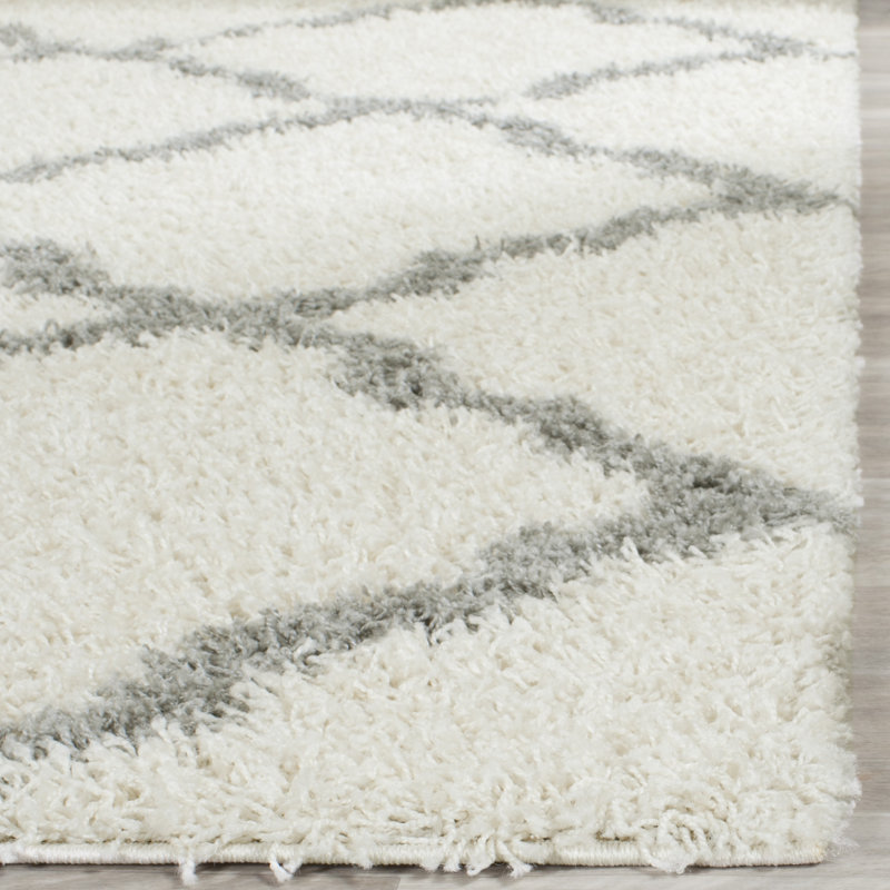 Alonnah Sgd-Dallas Shag Performance Geometric Rug, Runner 2'3" x 12'