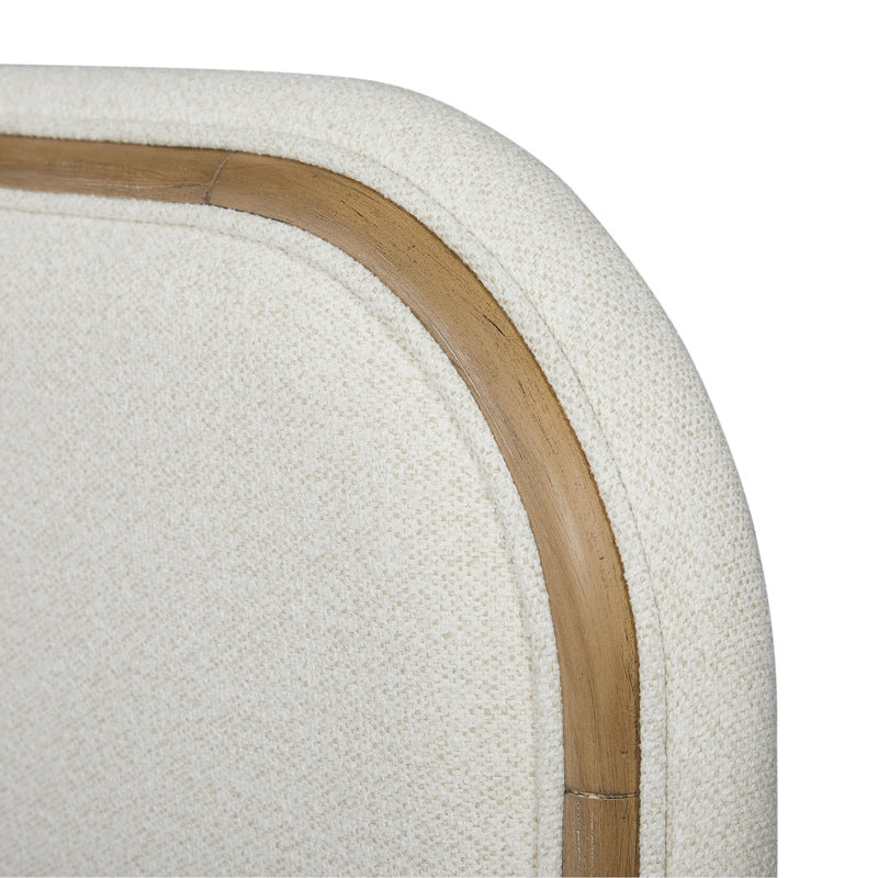 Grand lit tapissier - Caramel et sable blanc, Grand lit