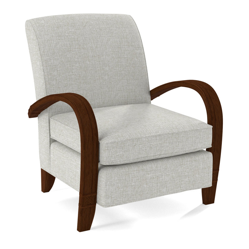Vero Armchair, Coffee, White Performance Fabric; 0851-94