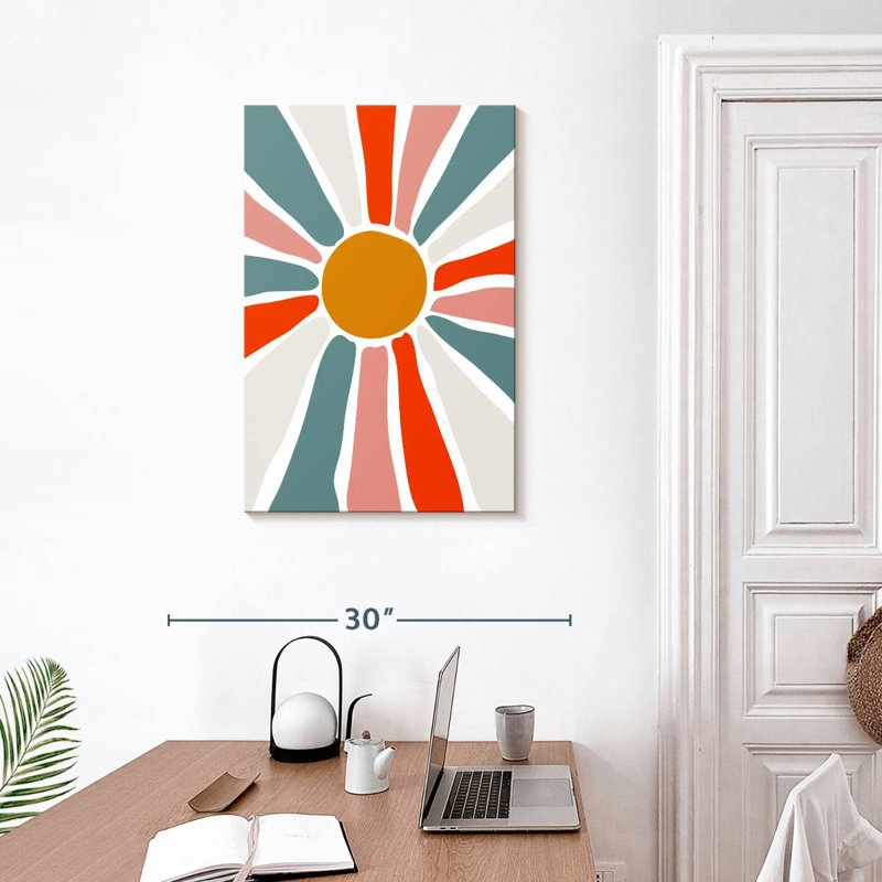 Avery Mid Century Modern Abstract, 30" H x 20" W