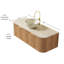 Meuble-lavabo et lavabo modernes peu encombrants, lavabo en céramique durable et pierre frittée