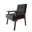 Chaise d'appoint en lin gris foncé-1393147795