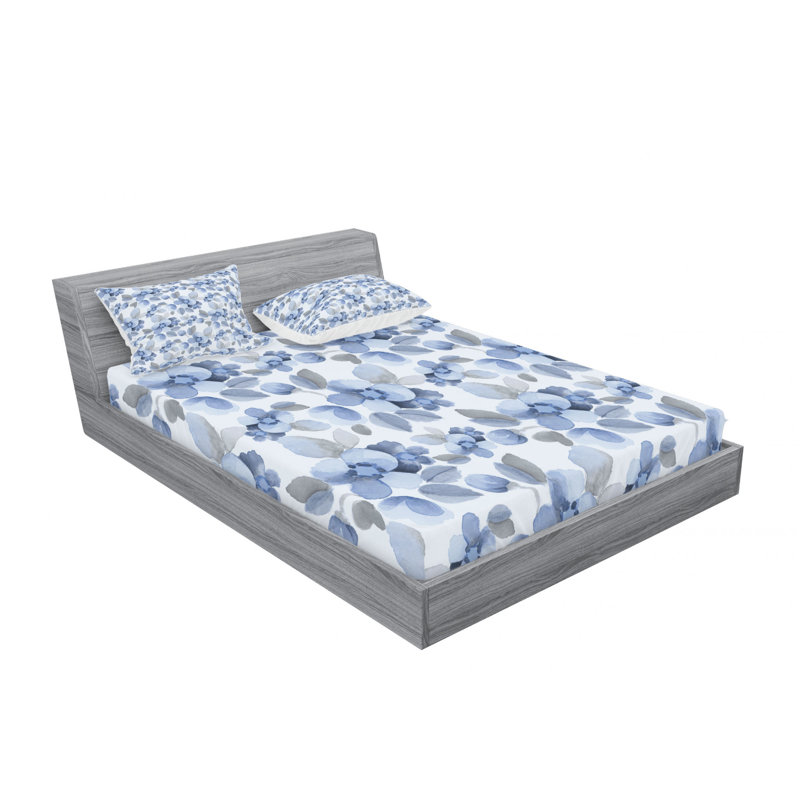 Microfiber Floral Sheet Set, Queen