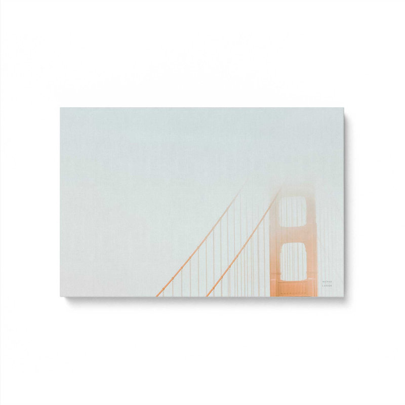 «Suspendu dans la brume matinale», reproduction sur toile, Toile tendue, H 8 po x l 12 po x P 1,25 po