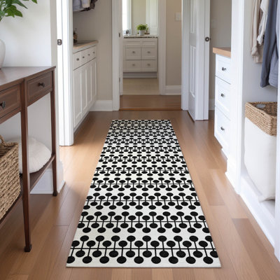 Tapis géométrique lavable à la machine de qualité supérieure Mayfield AMF2247