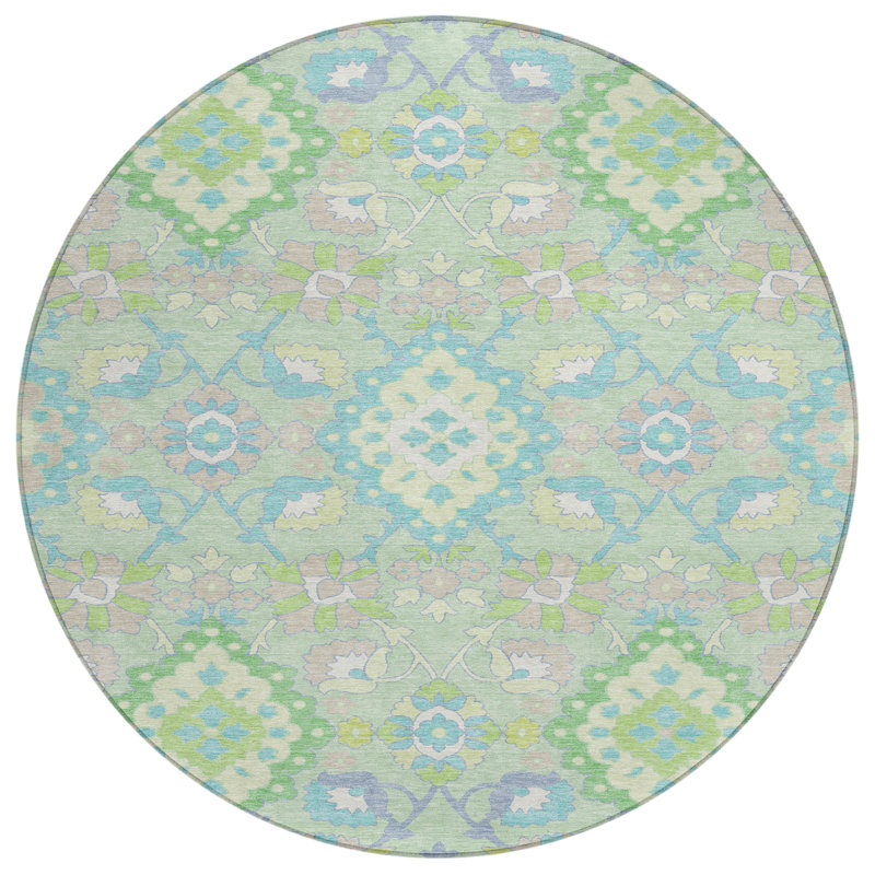 Tapis vert intérieur / extérieur Vespera , 8 pi x 8 pi