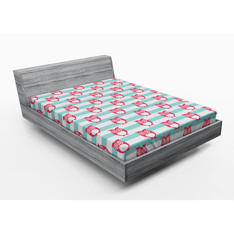 Microfiber Striped Fitted Sheet, Full Fitted Sheet