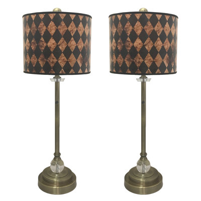 Ensemble de lampes de buffet 28 po Dimaina Crystal