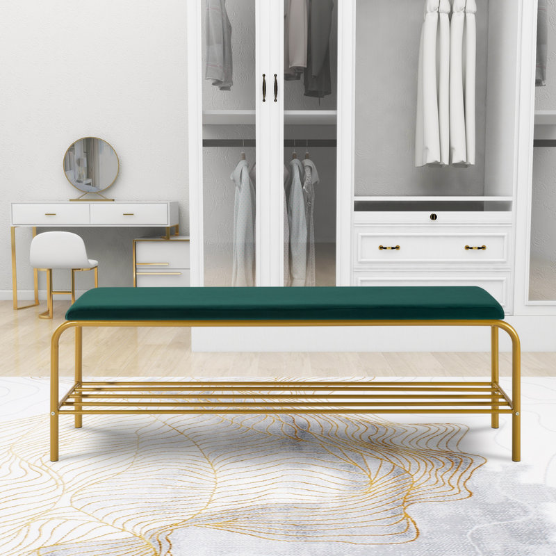 Banc de rangement pour 4 paires de chaussures, Rose