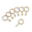 Fleuron rond en nickel brossé et or brossé-97218121-97218117