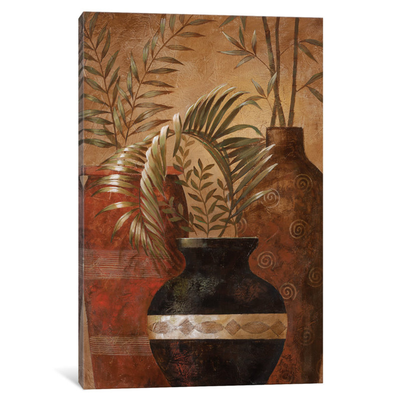 "exotiques vacances ii" , reproduction d’art sur toile tendue, H 18 po x l 12 po x P 1,5 po