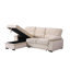 Canapé-lit modulaire réversible en tissu de velours beige l 97,5 po Kipriano-1701057192