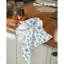 Ensemble de 2 serviettes de cuisine gaufrées en coton avec boucle suspendue, torchons absorbants, conception nautique côtière, cadeau de pendaison de crémaillère