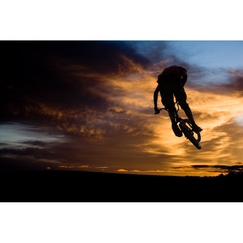 Bmx Rider - Wrapped Canvas Print, 30cm H x 46cm W