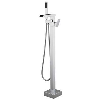 Robinet de baignoire en acier inoxydable avec effet cascade et bec de robinet de salle de bain inverseur