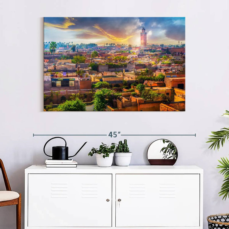 Coucher de soleil marocain Nicci, H 26 po x l 39 po